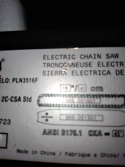 Poulor 35 HP electric chainsaw - Thumbnail 6