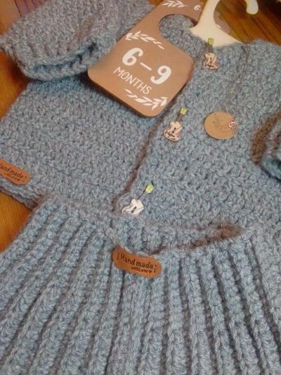 6 9 months baby sweater trouser set - Thumbnail 3