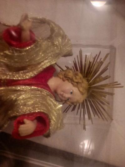 Antique Porcelain Christmas Angel with case - Thumbnail 2