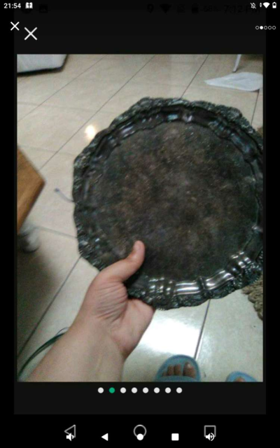 I have a heavy duty silver plated  platter - Thumbnail 4