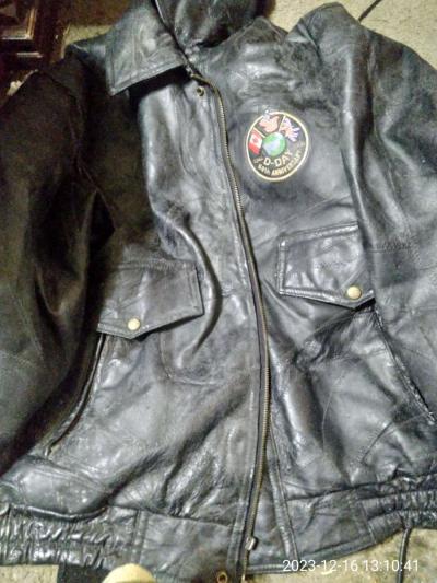 mans leather bomber jacket60 year anniversary - Thumbnail 4