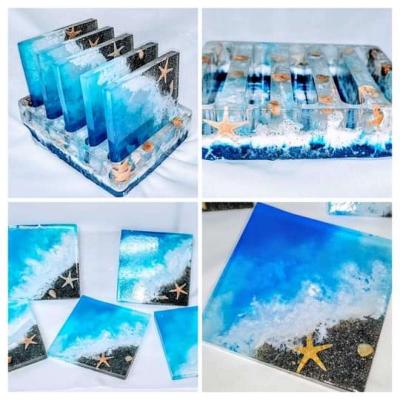 Set of Beach Scene Coasters - Thumbnail 5