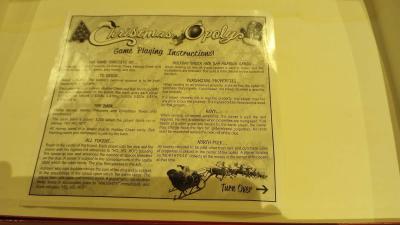 CHRISTMAS OPOLY Collectible Seasonal Board Game - Thumbnail 5