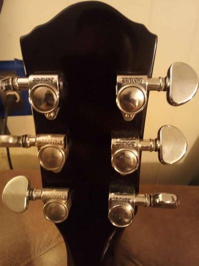 1999 Washburn semi Hollowbody tabbaco finish electric guitar - Thumbnail 5