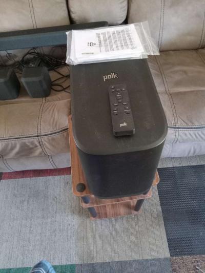 Polk 38 inch sound bar wireless sub woofer 2 back speakers - Thumbnail 2
