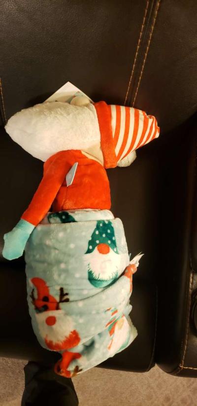 Santa Gnome Max Studio Throw Blanket and Kids Decorative San - Thumbnail 2