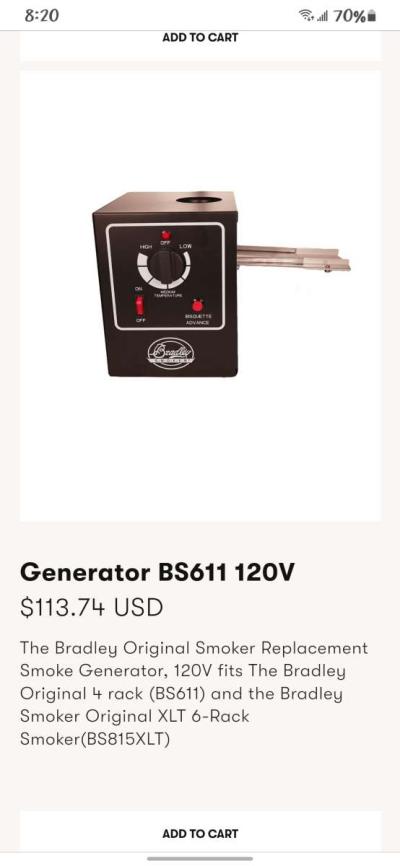 Bradley Smoker replacement smoker - Thumbnail 4