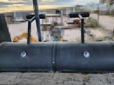 BBQ pit with trailer