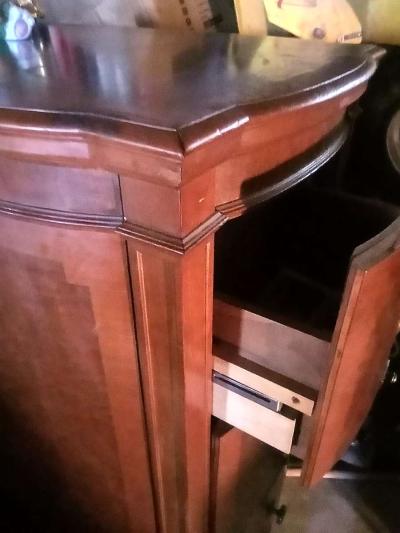 antique late 1800s tongue and groove file cabinet has 4 file - Thumbnail 6