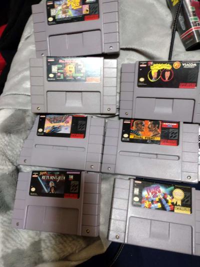 SNES Console w 7 games  2 controllers - Thumbnail 3