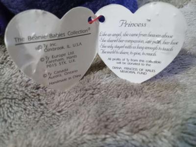 Rare Beanie Baby Princess Diana With Tag Errors - Thumbnail 5
