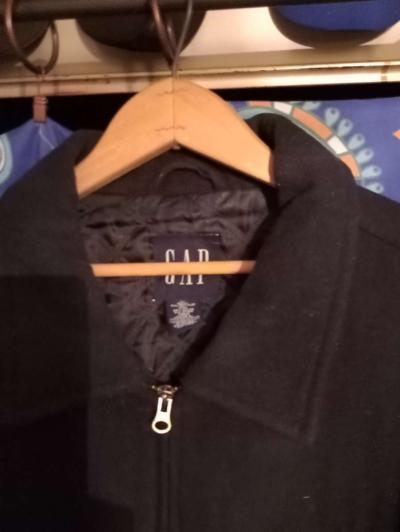 Wool Pea Coat Sz L - Thumbnail 2