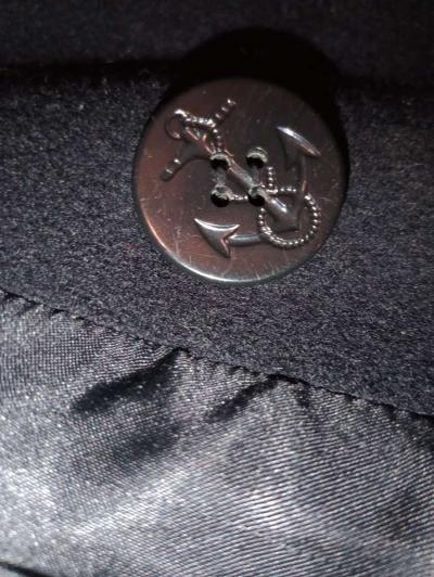 Wool Pea Coat Sz L - Thumbnail 4