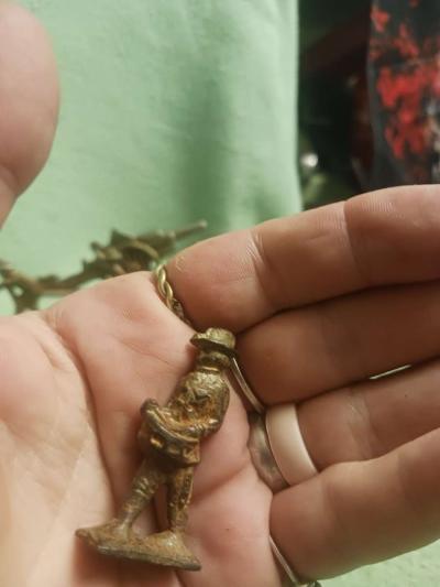 very old civil war brass figurines - Thumbnail 2