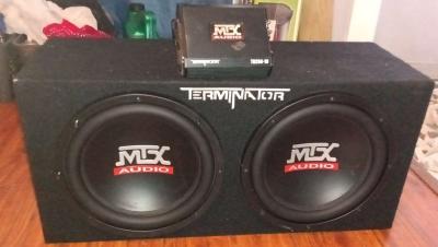2 Terminator MXT Audio Subs in Box MXT 1200 Watt Amp - Thumbnail 5