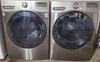 Stainless Steel LG Front Load Washer and Dryer Set - Thumbnail 4