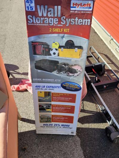 two shelf kit wall storage holds up to 400lbs - Thumbnail 2