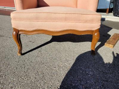 reupholstered wooden chair - Thumbnail 4