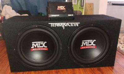 2 Terminator MXT Audio Subs in Box MXT 1200 Watt Amp - Thumbnail 6