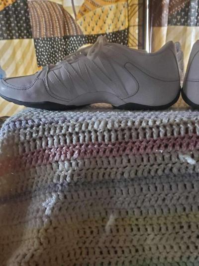 Nike white sneakers size 10 lace up - Thumbnail 4