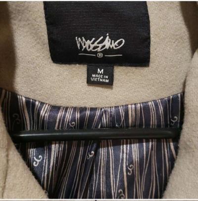 Mossimo light brown long wool peacoat - Thumbnail 3