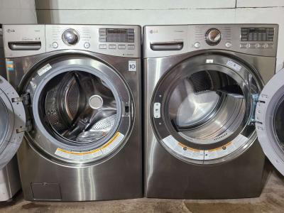 Stainless Steel LG Front Load Washer and Dryer Set - Thumbnail 3