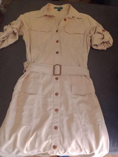 Ralph Lauren Vintage Safari Dress sz 8 - Thumbnail 2