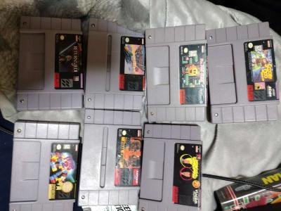SNES Console w 7 games  2 controllers - Thumbnail 2