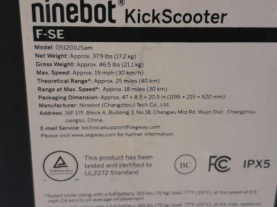 NINEBOT KickScooter F SE - Thumbnail 5