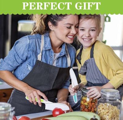 5 pcs kitchen cooking set for toddlers and kids safety knive - Thumbnail 5