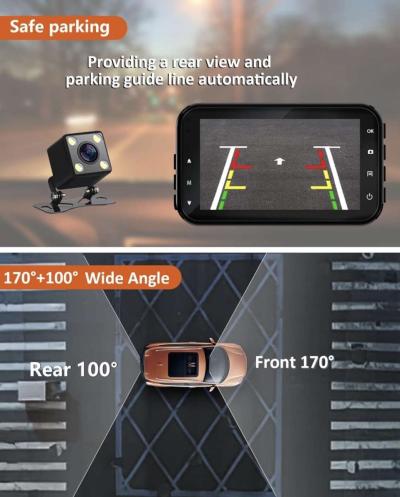dash camera with front and rear camera accident lock - Thumbnail 5