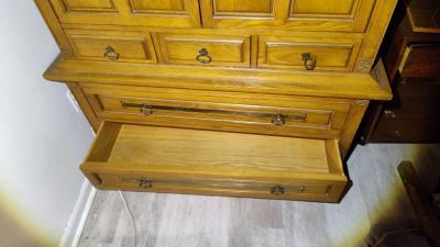 solid oak bureau - Thumbnail 5