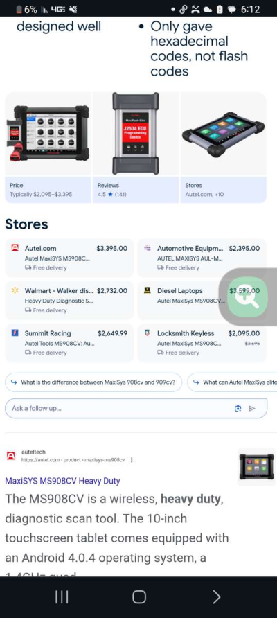 Autel maxisys MS908CV w programDEVICE - Thumbnail 2