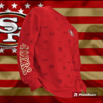 San Francisco 49ers Tommy Hilfiger Reid Graphic Pullover Swe - Thumbnail 2