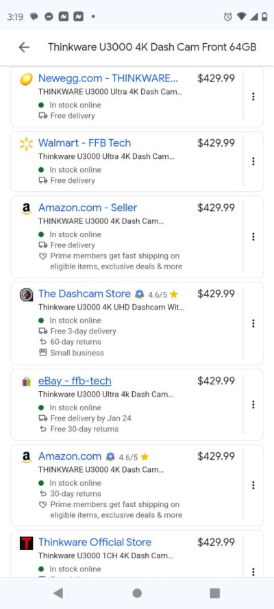 thinkware dash cam - Thumbnail 2