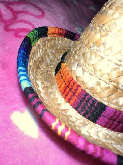 sombrero straw hat for dolls - Thumbnail 2