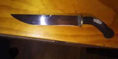 blade 9 inches real deer horn handle and all hand crafted - Thumbnail 2