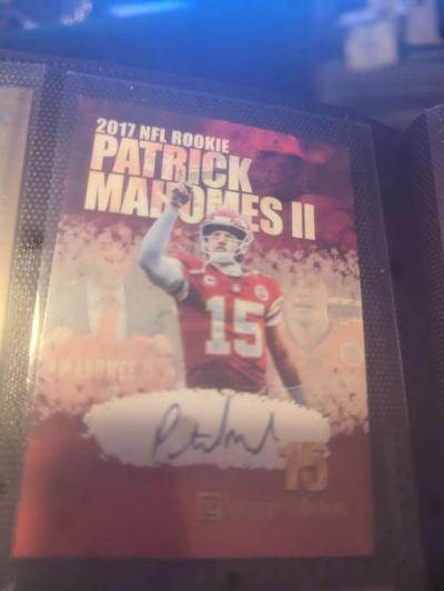 Patrick mahomes auto reprint card willake deals