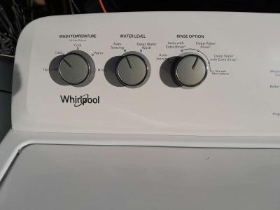 WHIRLPOOL WASHER DRYER ELECTRIC WHITE ON WHITE JUST LIKE NEW - Thumbnail 5