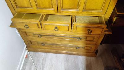 solid oak bureau - Thumbnail 2