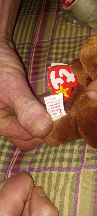 ty chocolate beanie baby moouse 1993 - Thumbnail 2