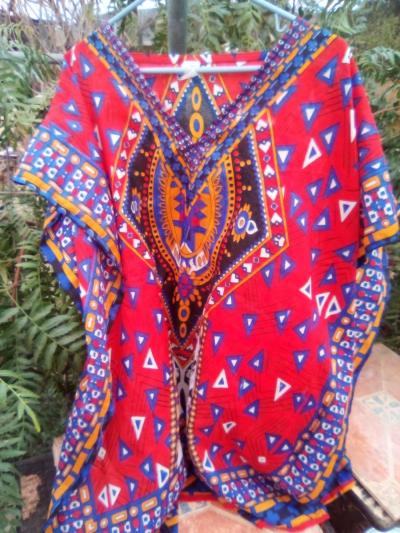 beautiful loose fitting summer dress knee length - Thumbnail 2