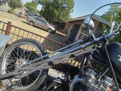 1984 Yamaha chopper with a four s motor springer front end l - Thumbnail 3