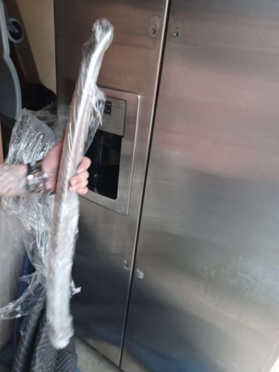 fridge washer dryer combo and fire place TV stand - Thumbnail 5