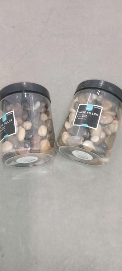 2 plastic boxes of river stones - Thumbnail 3