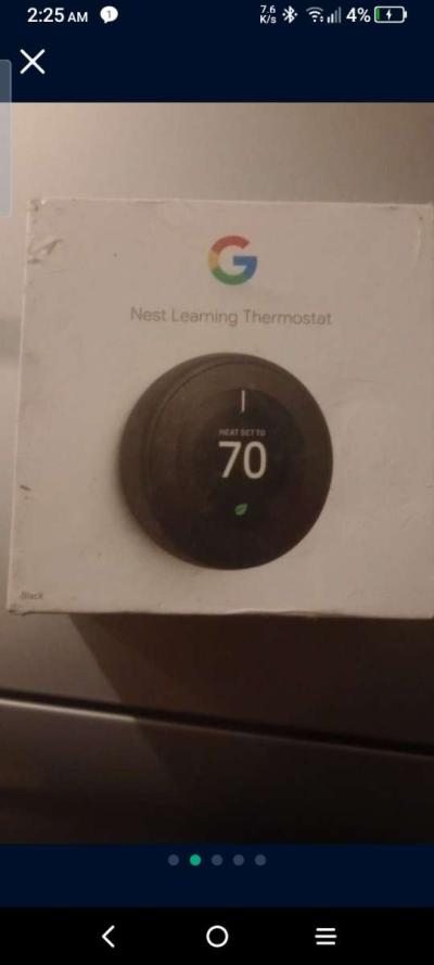 Google nest learning thermostat and sensor - Thumbnail 3