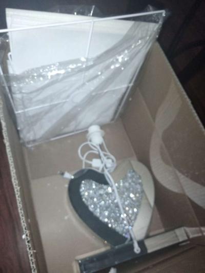 2 diamond crushed lamps new - Thumbnail 3