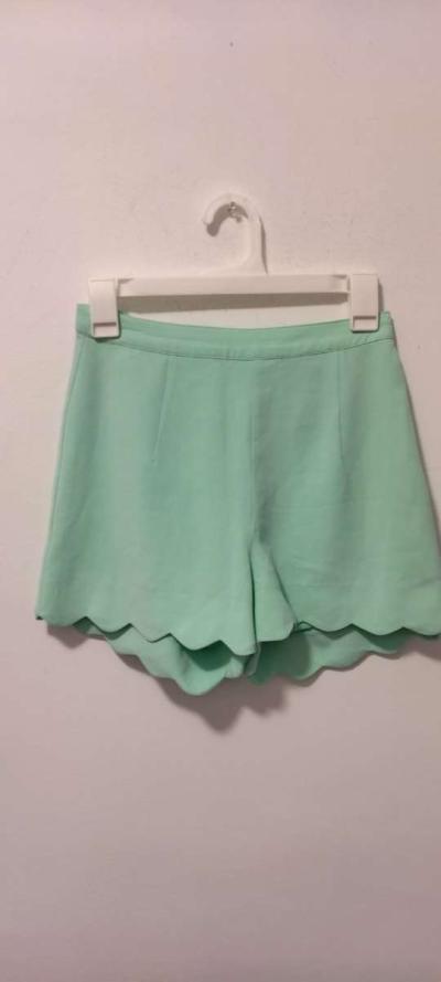 Double Zero Mint Scalloped Shorts - Thumbnail 2