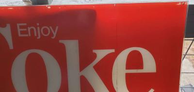 Coca Cola Plastic Acrylic Sign  Approximately 46 x 16 - Thumbnail 4