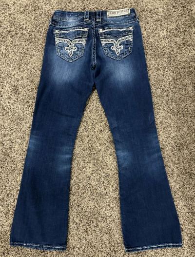WOMENS ROCK REVIVAL EASY BOOT CUT JEANS - Thumbnail 2